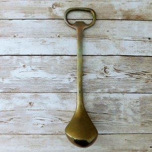 Vintage 1970s Novelty Brass Bottle Opener - Golf Club